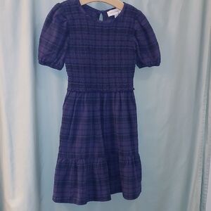 Plaid Purple Kids Smocked Dress From Free Assembly Size M